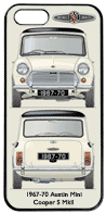 Austin Mini Cooper S MkII 1967-70 Phone Cover Vertical